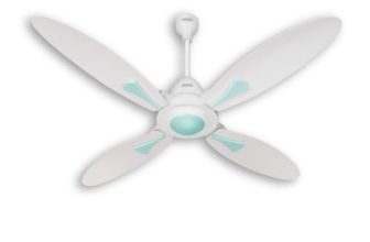 USHA Bloom Series Dahlia 100% Copper Motor 4-Blade BLDC Ceiling Fan | Bi-Directional | Sleep/Boost/Timer Modes | RF Remote | Dust-Resistant |3Y Motor & 2Y PCB Warranty (White & Light Green)