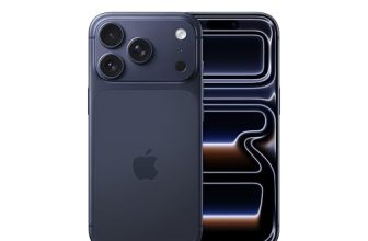 Apple iPhone 17 Pro 256 GB: 15.93 cm (6.3″) Display with Promotion up to 120Hz, A19 Pro Chip, Breakthrough Battery Life, Pro Fusion Camera System with Center Stage Front Camera; Deep Blue