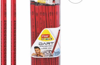 Flair Creative Dart Pencil Pack of 50 Pencil(Set of 50, Red)