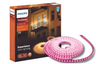 PHILIPS FlexiShine 5 Meter Plug n Play LED Rope Light (Pink) – Waterproof (IP65 Rated) and Flexible