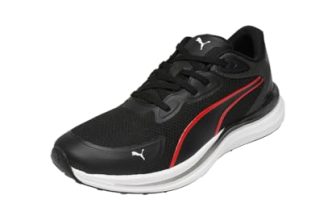 PUMA , Men, ComfortRise Lite, Black-Shadow Gray-for All Time Red-White, Running Shoe, 10UK, (31249401)