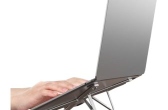 Digitek® (DPLS 001 Foldable & Portable Laptop & Tablet Stand | 5KG Max Load, Palm Size with 6 Level Adjustment, Compatible with MacBook, Surface, Lenovo, Dell, HP, iPad Pro & More
