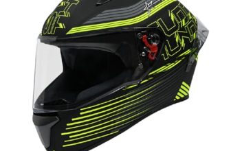 Studds Thunder D11 Isi and Dot Certified Full Face Motorcycling Helmet for Men and Women with Clear Visor