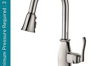 ALTON TSL18030, Single Lever Sink Mixer with 3-Flow Pull-Down Sprayer, Brushed Nickel Finish