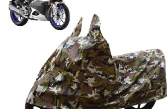 Sulfar Bike Cover for Yamaha R15M (Track-Spec Sports) | Waterproof, Dustproof & UV Protected | All Weather Two Wheeler Cover (Army Green) New 2026 Variants