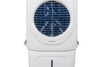 Bajaj Shield Series Velar 70L Desert Air Cooler for Home|Anti-Bacterial Honeycomb Cooling Pad|Inverter Ready|80Ft Air Throw|Dual Water Inlet|Ice Chamber|1 Year Product Warranty|White