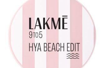 Lakme 9to5 Hya Matte, Beach Edit Cushion Foundation, C 390-Cool Cocoa, Matte Finish, Buildable Coverage, SPF 40, 12 gm