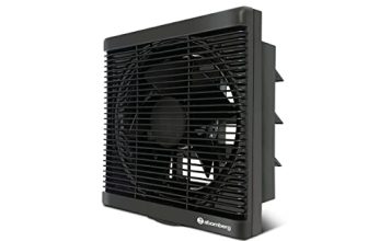 atomberg Efficio Exhaust Fan 200mm (8 Inches) | BLDC Motor | 20W| Low Noise | 1600 RPM| Ideal for Bathroom, Kitchen | Easy to Clean | Installation-Square Cut (245mm) | 2 Years Warranty | Black
