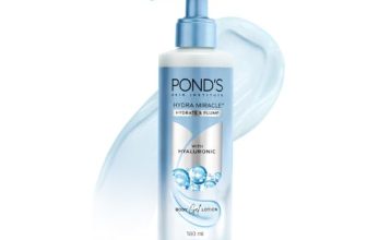 Pond’s Hydra Miracle Hydrating Gel Body Lotion | Gives Hydrated Plump Skin| Hyaluronic Acid & Vitamin E & Niacinamide Infused Quick Absorbing Non-Sticky Gel Moisturizer, 180ml