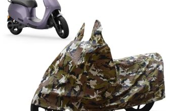 Sulfar Bike Cover for Ola Electric S1 Pro (EV) (Electric Scooter) | Waterproof, Dustproof & UV Protected | All Weather Two Wheeler Cover (Army Green) New 2026 Variants