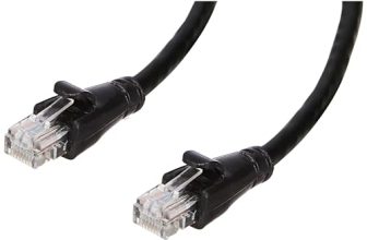 amazon basics RJ45 Cat-6 Ethernet LAN/Patch Cable for Personal Computer – 3 Feet (Black)