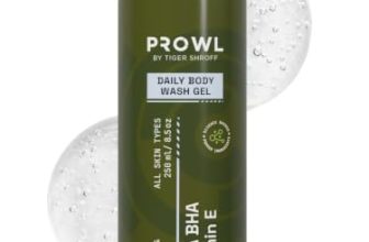 PROWL by Tiger Shroff Daily Body Wash for Man 250ml, Exfoliating Shower Gel | Brightening & Moisturising Men Bodywash with 4% AHA BHA ( Salicylic & Lactic Acid, Vit E) for Back Acne & Tan Removal