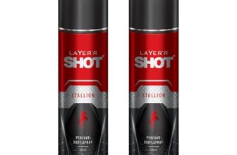 Layer’r SHOT Stallion Body Spray for Men, 120ml Pack of 2