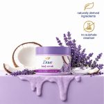 DOVE Exfoliating Body Polish Scrub Crushed Lavender & Coconut Milk for Dry Skin(298 g)