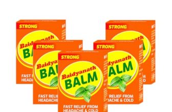 Baidyanath Balm – 8ml | For Pain Relief from Strong Headache, Bodyaches & Cold | Bone, Joint & Muscle Care | (Pack of 5)