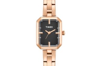 TIMEX Octogonal 20mm Black Dial Analog Women Watch – TWEL29802