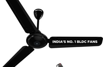 Atomberg Ameza with 2 Year Warranty BLDC Motor with Remote 1200 mm Ceiling Fan(5 Star | Gloss Black | Pack of 1)