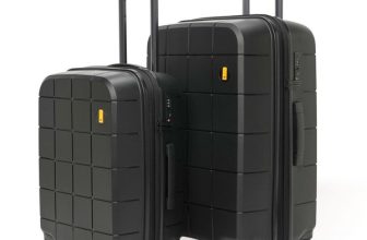 Mokobara The Hovercraft Expandable Luggage Set of 2 (Small 55cm | Medium 67cm) Expandable  Cabin & Check-in Set 8 Wheels – 26 inch