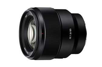 Sony E Mount FE 85mm F1.8 Full-Frame Lens (SEL85F18) | Mid-Telephoto Prime | Portrait Photography, Black