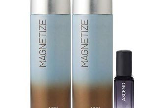 Ajmal 2 Magnetize Deo each 200ML & Ascend EDP 20ML Pack of 3 (Total 420ML) for Men & Women