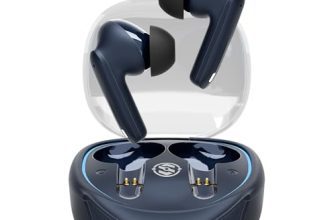 Salpido Wireless Earbuds, TWS Bluetooth 5.3, ENC, Touch Controls, Blue