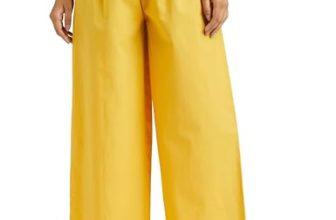 Amazon Brand – Myx Women’s Loose Palazzo (PAG 225_Ochre_x-Small)