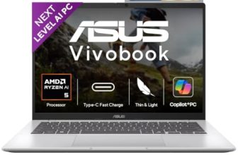 ASUS Vivobook 14,Smartchoice,AMD Ryzen AI 5 330,16GB RAM,512GB SSD, FHD+ 14″, Win11,Office24,M365 Basic (1Yr)*, Cool Silver,1.46Kg,M1407KA-LY131WS, AMD Radeon iGPU, 50 Tops,Next-Gen AI Laptop,Copilot+