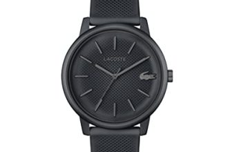 Lacoste Lacoste.12.12 Move Qtz Basic Dark Grey Round Dial Men’s Watch | Grey Silicone Material | Strap Watch – 2011242