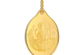 Malabar Gold & Diamonds 24K (999) Gold Coin Pendant 2 grams |Gold Coin cum Pendant for Birthday, Wedding, Akshaya Tritiya & Festive Gift, Goddess Laxmi Impression