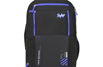 Skybags Porto Spacious 40L Weekender Backpack, 2 Compartments, Black-Blue