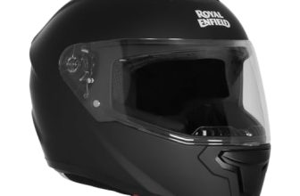 Royal Enfield Full Face Quest Helmet with Visor | ISI &DOT Certified | High Density EPS Liner for Better Impact Absorption | High Impact Grade Thermoplastic Shell | MATT Black (L) 58 CM