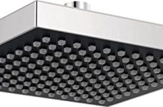 DELTA FAUCET | 8” Square Raincan Shower Head| Touch-Clean Technology (Polished Chrome) | Overhead Shower | RP50841