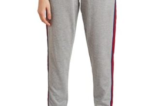 Amazon Brand – Symbol Women’s Ankle Lenght Regular Fit All-Season Jogger Track Pant (CT-1 CONT_Grey Melange_S)