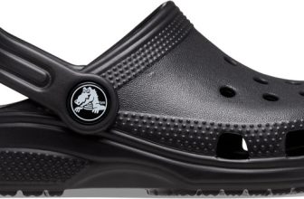 CROCS Boys & Girls Sling Back Clogs(Black , 7-8 Years)