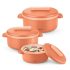 Nayasa Revello 1000 ML Pet Plastic Fridge Water Bottles Set of 6 | BPA Free | Leak Proof | Airtight Lid | Orange