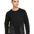 Amazon Brand – Symbol Men’s Cotton Blend Crew Neck Sweatshirt (INK-A23-SW-46_Jet Black,Pocket_L)