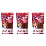 Dr. Pets Pack of 3 (85g Each) Treetos Chicken Stix Dog Treats | Chicken Pomegranate Flavour | Soft Chew Sticks for Puppies & Adult Dogs | Training Reward Snacks | Easy to Chew | Pouch Pack