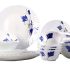 Larah By Borosil Ageria Opalware Glass Dinner Set,Pack of 25, White