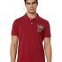 U.S. Polo ASSN. Mens Solid Half Sleeve Polo T-Shirts (UDTSHS0940_Red_S)