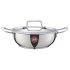 ECHT Granite Mini Series Non Stick Combo of 3 (15.5cm Frying Pan,20cm Dosa Tawa and 16.5cm Kadai) Idle for Single Serving and Quick Snacks. Saute,Frying,dosa and rotis vegies and Omelettes,Grey
