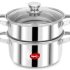 Pigeon By Stovekraft Aster 3 Burner Gas Stove With High Powered Brass Burner Gas Cooktop, Cooktop With Glass Top And Powder Coated Body, Black, Manual Ignition, Standard (14267)