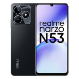 Realme Narzo N53 (Feather Black, 6Gb+128Gb) 33W Segment Fastest Charging | Slimmest Phone In Segment | 90 Hz Smooth Display