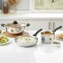 SignoraWare BPA Free Plastic Round Dinner Set | Microwave Safe | Unbreakable & Lightweight | Odor-Free | Great for Parties & Gatherings | Ideal for Regular Home Meals (Set of 32 pcs | White)