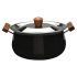 Milton Pro Cook Kitchen Jewel Set of 5 Non Stick Cookware | Induction and Gas Stove Friendly I Cooking Pan, Kadhai with Lid, Tawa I Maroon Color