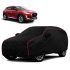 Sulfar 100% Water Resistant Car Body Cover Compatible with Mirror for Mahindra XEV 9e (Triple Stitched, Full Bottom Elastic, Blue Tafetta with Red Piping)