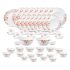 La Opala Classique Opalware Dinner Set, 53 Pcs, for Family of 8, Aster Pink