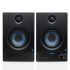 Audio Array Studio Monitors Speaker Pair 3.5″ | 50W RMS with Bluetooth 5.0 | Fiberglass Woofer & 1″ Silk Dome Tweeter, Class-D | TI 3116D2 Amp | TRS, RCA, AUX Inputs, Bass & Treble Control | AM-S2