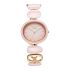 Titan Raga Ceramics Update Quartz Analog MOP Dial with Brass Strap Watch for Women