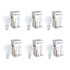Cello Blossom Plastic Pedal Bin, Small, 6 Liters, White And Orange