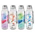 CELLO Tropical Lagoon Dazzle Series Opalware Dinner Set of 35 Pieces For Family of 6 | Bone-Ash Free & Leadfree Opal Glass, Microwave & Dishwasher Safe Plates & Bowls Crockery Set For Dining & Gifting